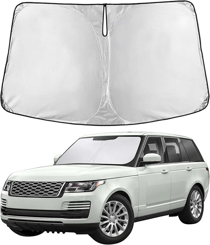 Econour Windshield Sunshade for Land Rover Range Rover 2013-2019 2020 2021, Sun Visor for Front Windshield & Window Sun Shade Cover, UV Heat Blocker & Protector, Car Accessories