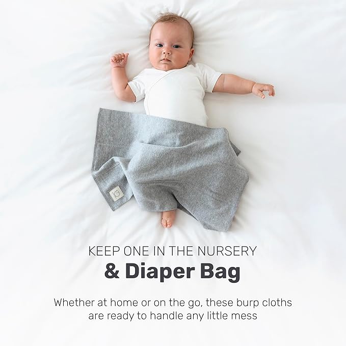 Lamb Babies Snug Baby Cotton Burp Cloths, Absorbent, Lightweight, and Gentle Cotton for Mess-Free Moments, Baby Burp Cloths for Boys and Girls An Essential Addition to Every Parent's Diaper Bag