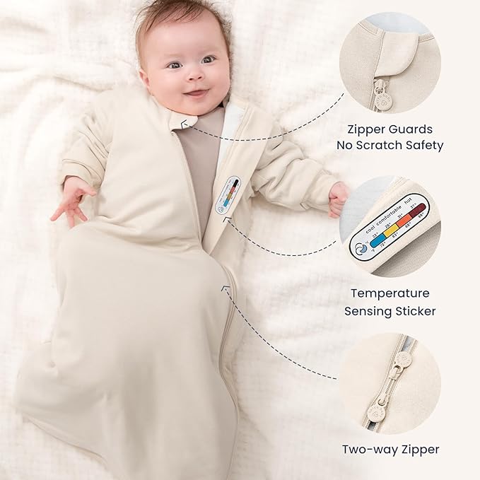 Unisex Sleeping Bag for Babies and Toddlers 3.5 Tog Sleep Sack, Baby Sleep Sack, One piece with sleeves, Gifts for Baby