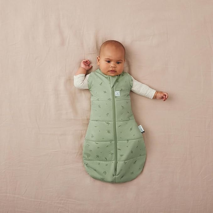 ergoPouch Cocoon Swaddle Sack 1.0 TOG - Baby Sleep Sack, Gentle Snug Fit Helps Calm Startle Reflex, Ideal for Arms In/Out Sleeping, Soft Breathable Fabric for Better Sleep (0-3 Months, Willow)