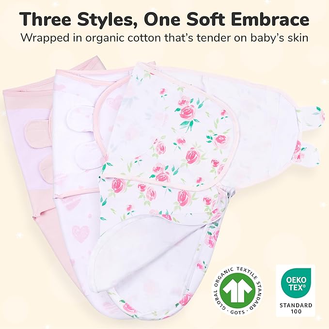 Mama Cheetah Baby Swaddle Blanket with Zipper, Newborn Swaddle Sack, Baby Swaddles Sleep Sack 0-3 Months, Baby Swaddle Wrap for Baby Boy & Girl, 3-Pack