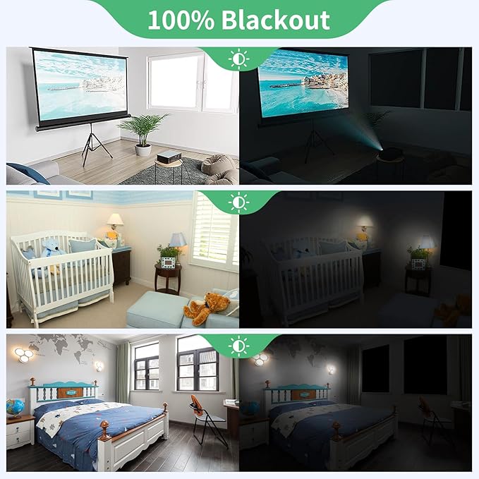 100% Blackout Blind Curtains Window Cove (39"x 59")[DIY Cut to Any Size or Shape] [Hook & Loop Tabs][ Portable Bags for Travel ] [Light & UV Blocking ] for House,Baby Nursery,Apartment