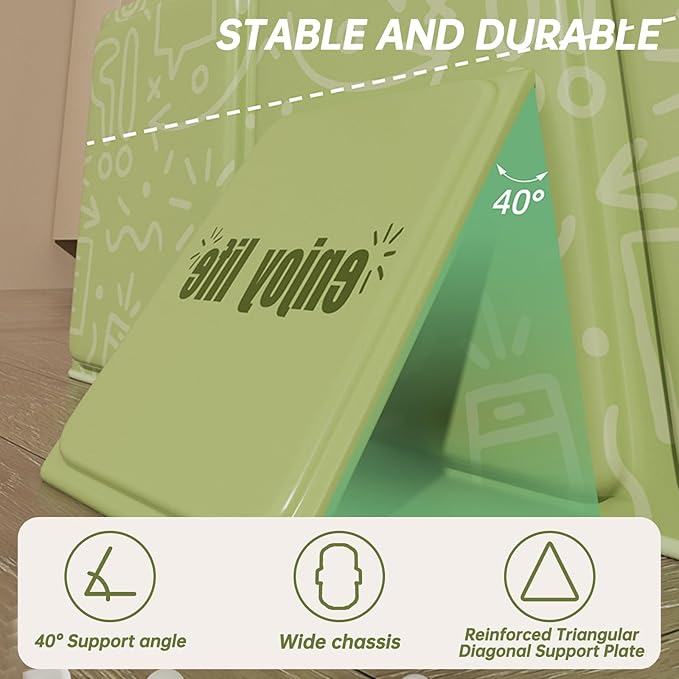 Baby Collapsible Bathtub for Newborns to Toddlers, Foldable and Portable, Kids Bath Tub with Non-Slip Base, Easy Storage for Travel & Small Spaces, Graffiti Green