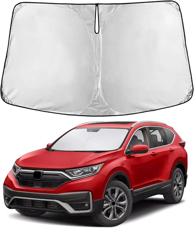 Econour Windshield Sunshade for Honda CR-V 2017-2020 2021 2022, Sun Visor for Front Windshield & Window Sun Shade Cover, UV Heat Blocker & Protector, Car Accessories