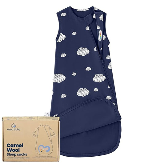 kaiya baby Unisex Sleeping Bag for Babies and Toddlers 0.5 Tog Sleep Sack 18-36 Months, Newborn Sleep Sack, Wearable Blanket Baby, One Piece Sleeveless, Gifts for Baby