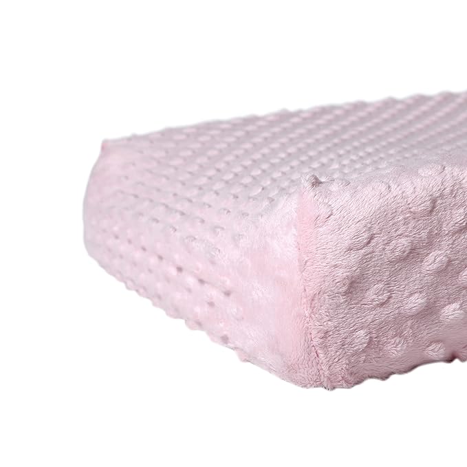 DONOMILO Changing Pad Cover Super Soft Dots Skin-Friendly Breathable Wipeable Changing Table Sheets for Baby Boy and Baby Girl (Blushing Bride)