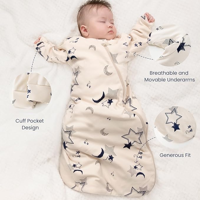kaiya baby Unisex Sleeping Bag for Babies and Toddlers 2.5 Tog Sleep Sack, Long Sleeve Sleep Sack, Wearable Blanket Baby