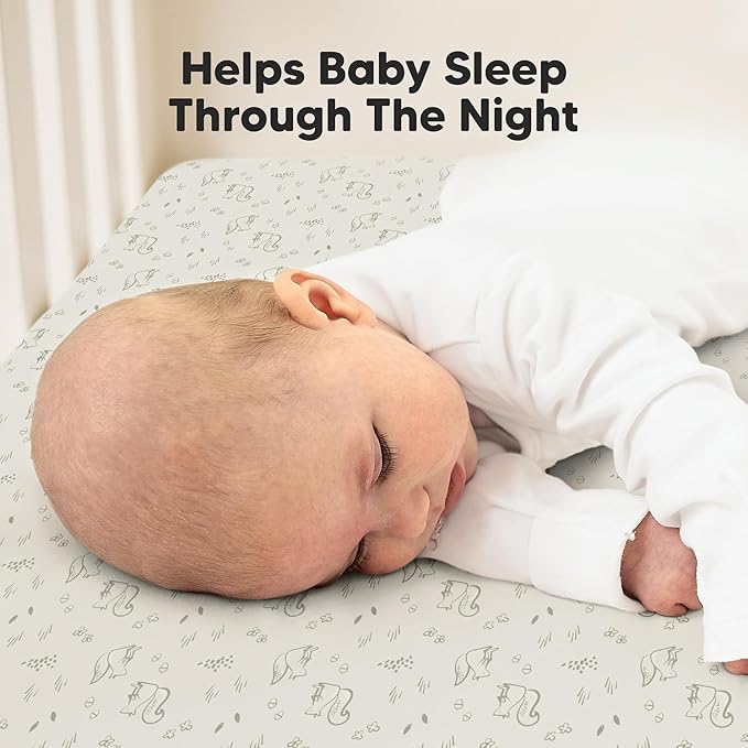 2-Pack Waterproof Crib Sheets for Boys, Girls - 52x28 Fitted Organic Cotton Baby Crib Sheets, Toddler Mattress Protector Cover, Washable, Soft & Durable Baby Bedding Essentials(Pine Grove)