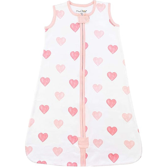 Baby Sleep Sack 1.0 TOG, Organic Cotton Baby Wearable Blanket with Two-Way Zipper, Swaddle Transition Baby Sleeping Bag, All-Season Sleep Sack for Newborn Infant Toddler Boy Girl, 12-18 Months, 1-Pack