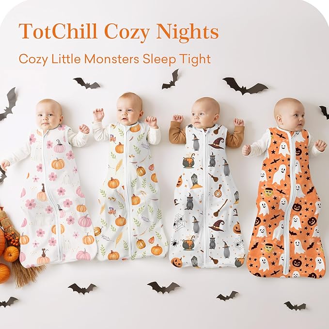 TOTCHILL Baby Sleep Sack, 1.0 TOG Cozy Wearable Blanket, Soft Sleeping Bag with Zipper, Toddler Sleep Sack 0-3-6-12-24-3T