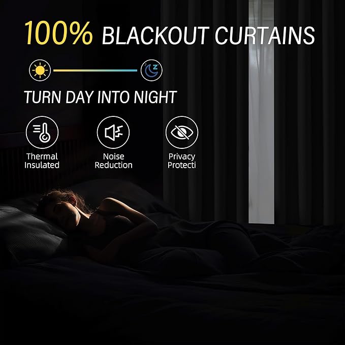 ChrisDowa 100% Blackout Terracotta Solid Curtains 96 Inches Long 2 Panels for Bedroom Living Room,Farmhouse Room Darkening Thermal Insulated Soundproof Grommet Top Window Treatment Drapes,52x96