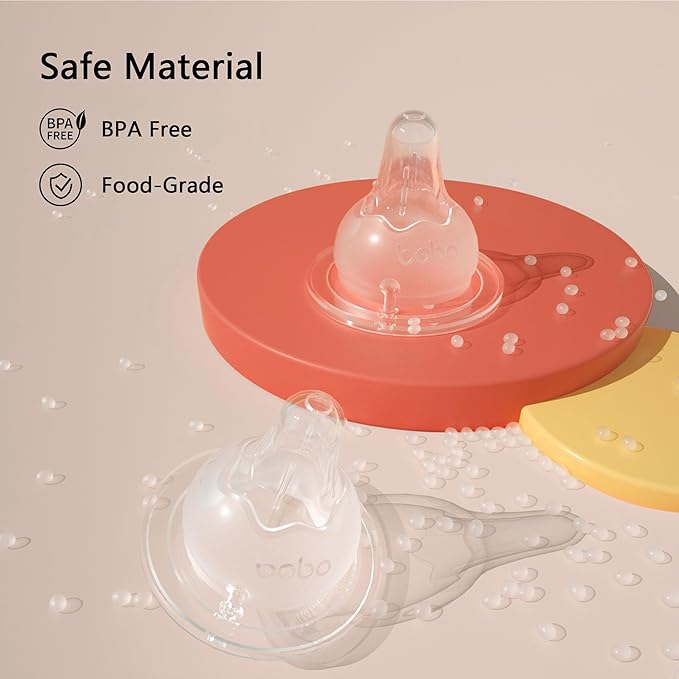 YOHKOH PPSU Baby Bottle Wide Neck, Newborn Anti-Colic Baby Bottle with Natural Response Nipple, Streamlined Body, Easy to Clean (5.4oz (Pack of 2), Red)