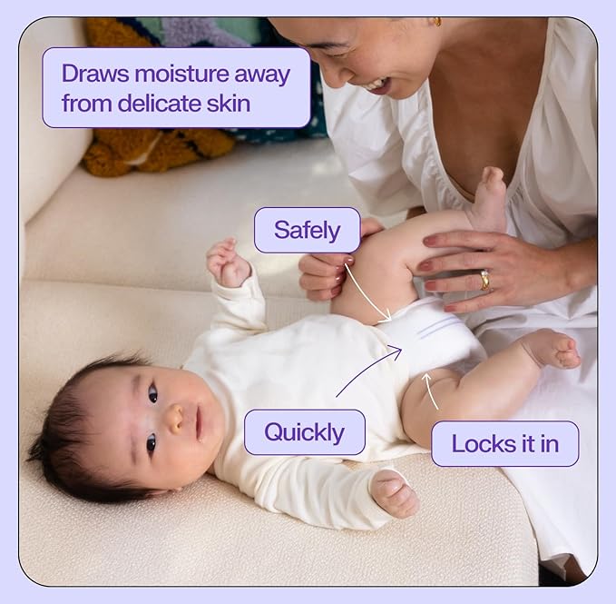 Freestyle BambooTek Diapers – (Size 2) Hyper Absorbent & Non-Toxic – Disposable Diapers for Sensitive Skin – Ultra Soft Diapers (12-18 lbs) – 192 Count