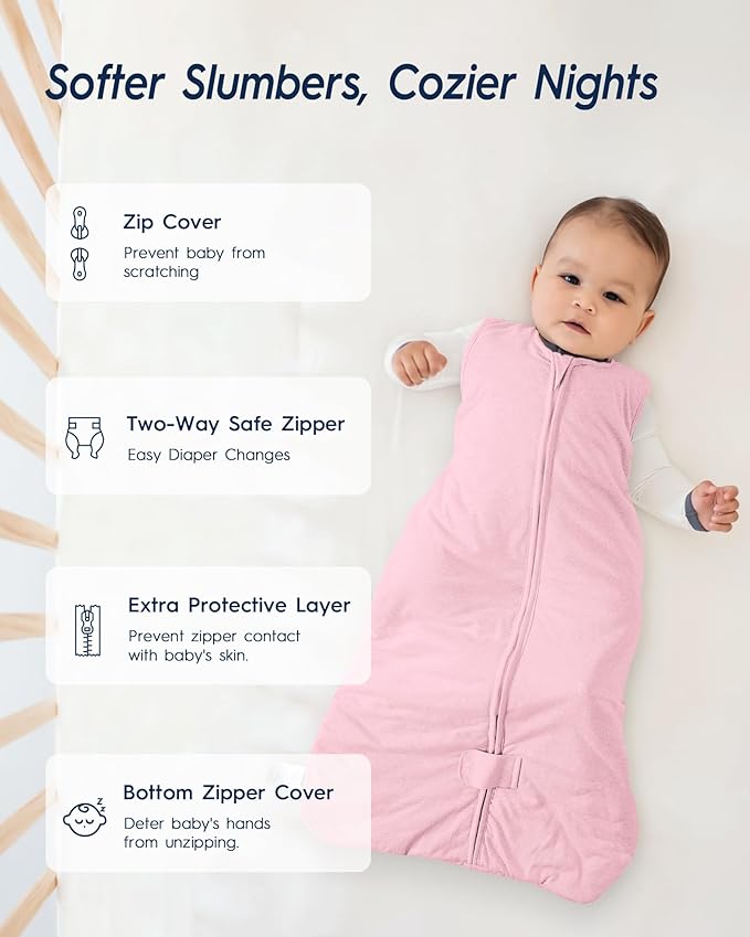 TotAha Baby Sleep Sack 18-24 Month TOG 1.0, Premium Soft Wearable Blanket Baby Sleeping Bag with 2-way Safe Zipper for infant Babies Girl Boy