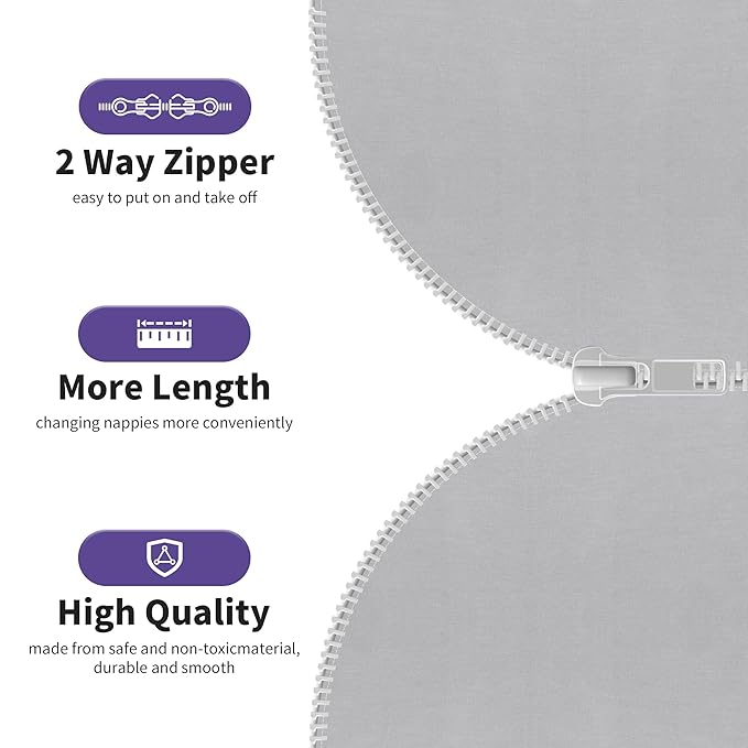 PuppyPaws Baby Sleep Sack 2-Pack Set, Transitional Swaddle, Sleep Sack 3-6 Months, Wearable Blanket Baby with 2-Way Zipper Summer, 95% Rayon derived from Bamboo, 5% Spandex