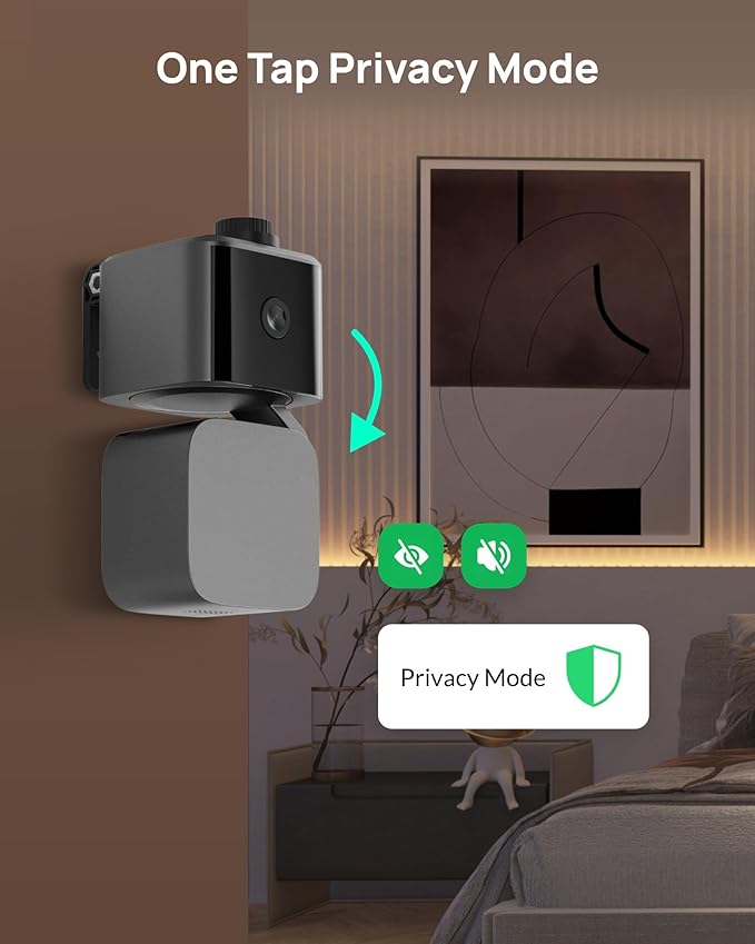 Dual Lens Security Indoor Camera 5G/2.4G WiFi, 2K+2K Pet Smart Camera with Pan Tilt for Home, Baby Monitor, AI Tracking, Motion Detection, Color Night Vision, 2-Way Talk, No Dead Zone, 355° View