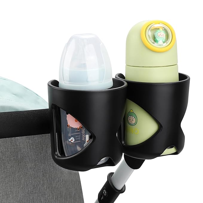 Accmor Universal Cup Holder, Stroller Cup Holder, 360° Rotatable Large Caliber Designed Bottle Holder for Stroller, Bike, Wheelchair, Walker, Scooter
