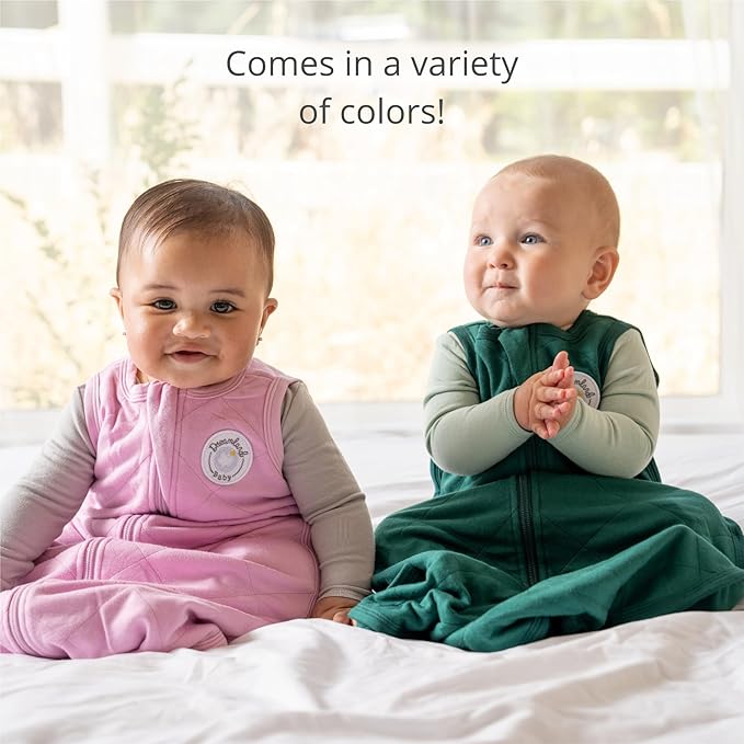 Dreamland Baby Lightweight Bamboo Viscose Sleep Sack (0-6 Months). 1.0 TOG Ultra Soft Blanket w/ 2-Way Zipper. 95% Viscose, 5% Spandex (Sage). Mom-Owned US Business, Premium Materials
