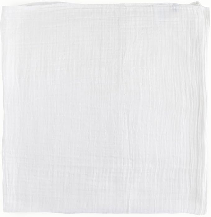 Little Unicorn Muslin Swaddle Blanket for Newborns & Infants | Soft & Breathable Fabric | Set of 3 Baby Blankets for Swaddling, Nursing, Shower Gifts (White)