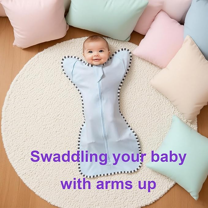 Transitional Swaddle Blanket Sack 2-Pack, Baby Sleep Sack, Arms Up Design, Newborn Swaddle for Boys Girls