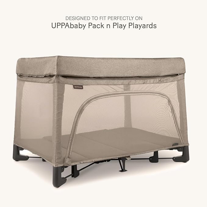 lulumoon Fitted Pack and Play Sheets: Soft Muslin Cotton for UPPAbaby Playard Mattress - Neutral Colors for Boys and Girls
