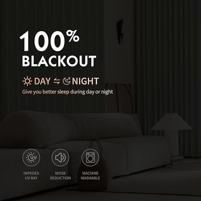 FMFUNCTEX 100% Blackout Curtains for Bedroom, Sage Green Geometric Weave Curtains 54 Inch Length Textured Thermal Insulated Curtains for Living Room, Black Out Drapery Grommet 2 Panels