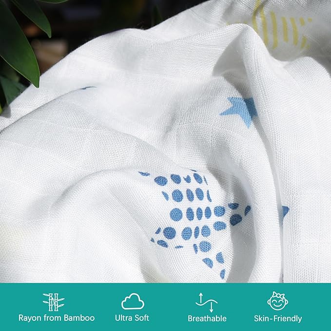 Muslin Bassinet Sheets Fit for AMKE 3 in 1, Besrey, Bellababy, Evolur Stellar, Milliard, TCBunny and Other Bedside Sleeper Bassinet - 2 Pack