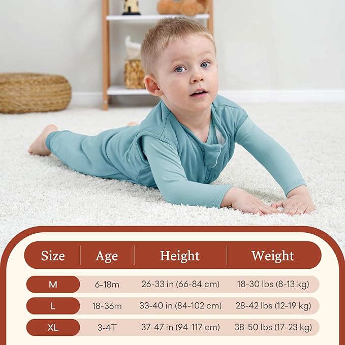 littogoose 1.0 TOG Toddler Sleep Sack with Legs, Baby Wearable Blanket for 6-18-36 Months 3T-4T, Early Walker Baby
