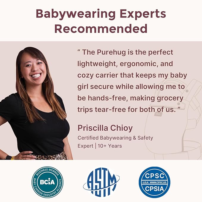 Momcozy Baby Carrier - Ergonomic, Cozy and Lightweight Carrier for 7-45lbs, Effortless to Put On, Ideal for Hands-Free Parenting, Enhanced Lumbar Support, Purehug for Infant to Toddler, Leopard