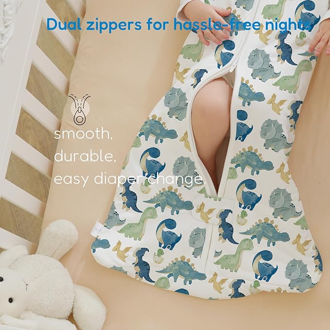 TotAha Sleep Sack 15-18-24 Months 1.0 TOG, Unisex Buttery Soft Sleeping Sacks with 2-way Safe Zipper, Premium Winter Sleep Bag