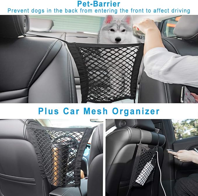 Dog Car Seat Cover for Back Seat Waterproof Backseat Protector, Nonslip Rear Seat Cover for Kids,Universal Size Fits Cars Trucks SUVs (Beige)