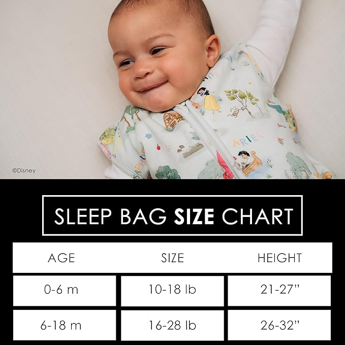 Milk Snob Disney Baby Sleeping Sack, Sleeveless Sleep Bag and Wearable Zip Up Blanket for Girl and Boy, Newborn Infant Shower