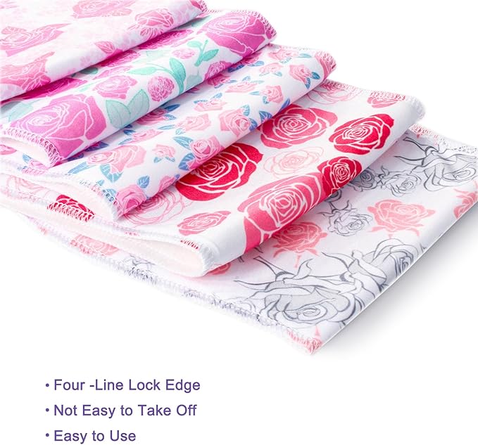 Benoxine 10-Pack Burp Cloths for Baby Boys and Girls - Organic Baby Burp Cloth,Baby Washcloths, Burp Rags, Large Neutral Burp Clothes for Newborn