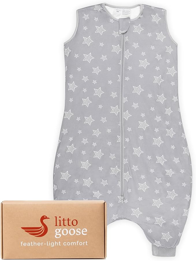 littogoose 1.0 TOG Toddler Sleep Sack with Legs, Baby Wearable Blanket for 6-18-36 Months 3T-4T, Early Walker Baby