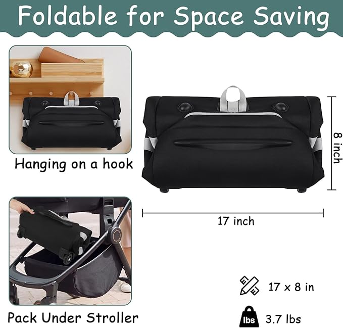 Infant Car Seat Travel Bag Backpack for Airplane, Fits Doona Car Seat Stroller and Base, Padded Carseat Cover for Air Travel, Nuna Pipa Car Seat Travel Bag with Wheels