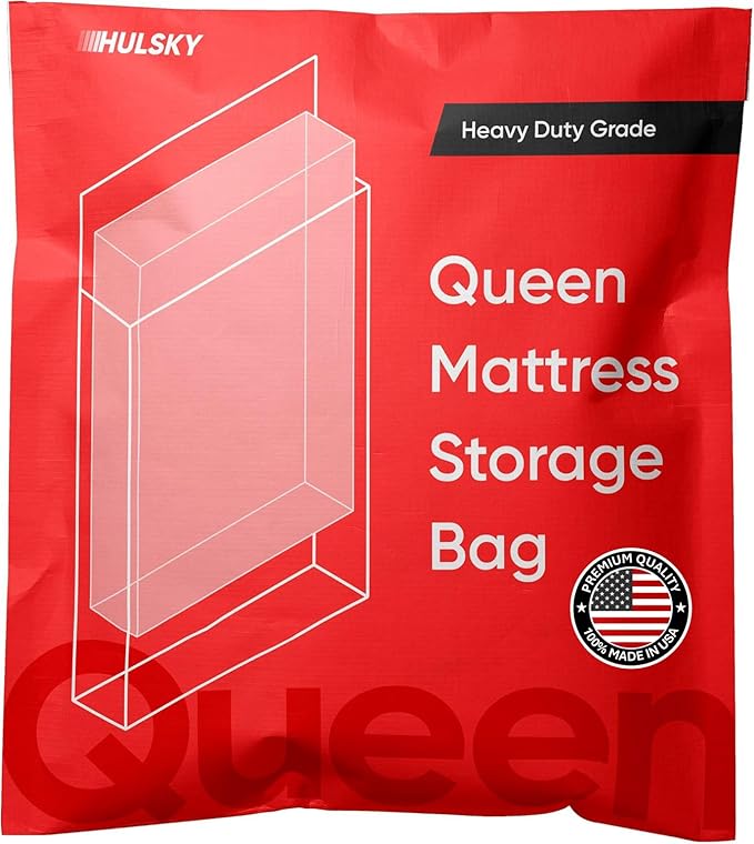 Queen Mattress Storage Bag - Premium Quality - 4 Mil Heavy Duty Queen Mattress Bag for Moving and Storage - Waterproof, Dust proof, Tear Resistant - BPA and Phthalate free