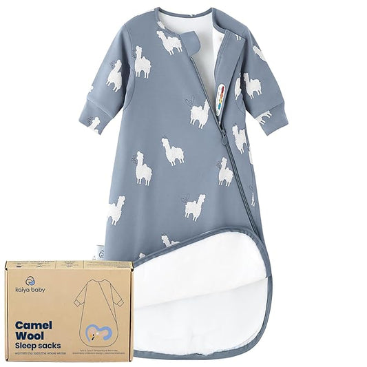 Unisex Sleeping Bag for Babies and Toddlers 1.0 Tog Sleep Sack 6-18 Months, Newborn Sleep Sack, Wearable Blanket Baby, One piece Long sleeves, Gifts for Baby