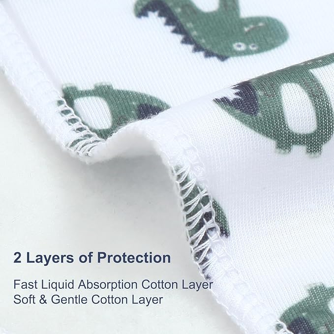 Benoxine 10-Pack Burp Cloths for Baby Boys and Girls - Organic Cotton Baby Burp Cloth,Baby Washcloths, Burp Rags, Large Neutral Burp Clothes for Newborn (Multicolor-f)