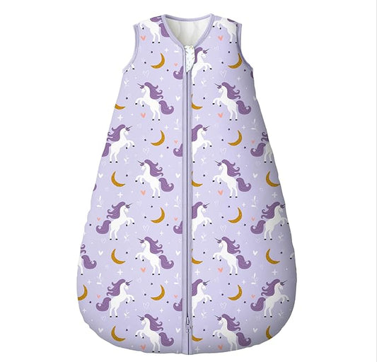 Yoofoss Baby Sleep Sack 6-12 Months, TOG 2.5 Baby Wearable Blanket with 2-Way Zipper, 100% Organic Cotton Fabric Winter Newborn Sleeping Sack, Warm Soft Comfy