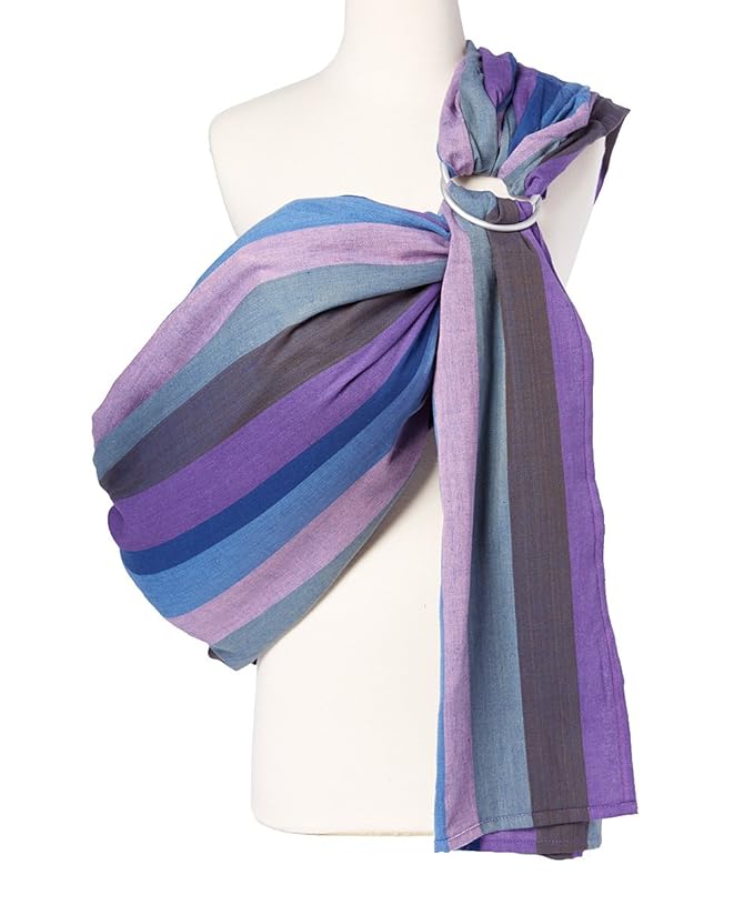 Hip Baby Wrap Ring Sling Baby Carrier for Infants and Toddlers - Beautiful, 100% Soft Cotton Baby Wraps Carrier for Babies 8-35 lbs - Perfect Baby Shower Gifts Moms and Dads - Nursing Cover (Winter)