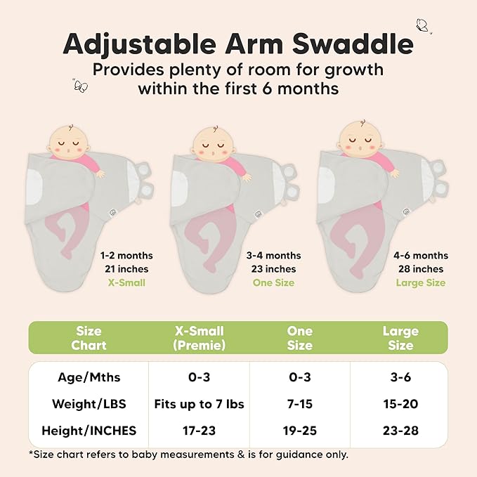 3-Pack Organic Baby Swaddle Sleep Sacks - Swaddles for Newborns, Infant 0-3 Months, Baby Girls, Boys, Soft & Snug Newborn Sleep Sack, Nursery Swaddling Blankets (The Wild)
