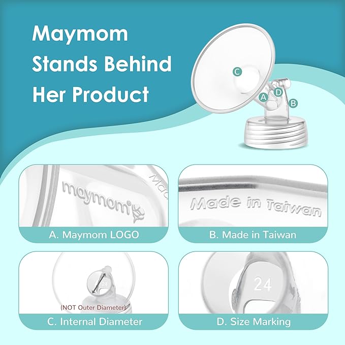 Maymom Pump Part Compatible with Spectra S1,S2 Spectra 9 Plus Breastpump; Incl Wide Mouth Flange (One flange-13mm Flange) Not Original Spectra Flange; Not Spectra Baby USA Parts