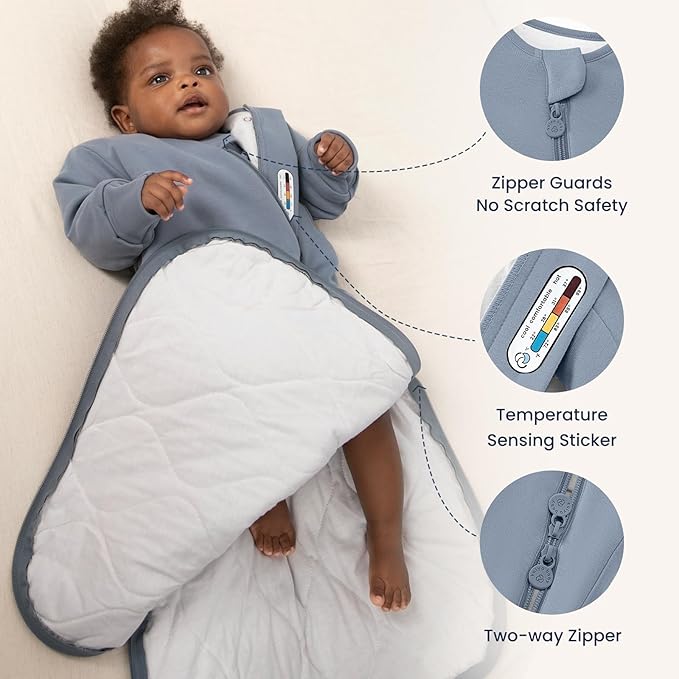 Unisex Sleeping Bag for Babies and Toddlers 3.5 Tog Sleep Sack, Baby Sleep Sack, One piece with sleeves, Gifts for Baby