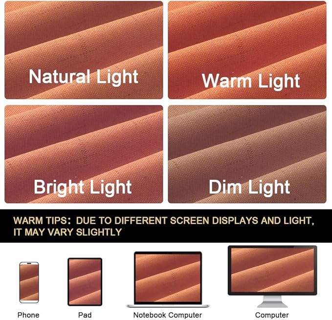 PrinceDeco 100% Blackout Linen Textured Curtains for Bedroom Room Darkening Burlap Grommet Textured Curtains Noise Reducing Window Treatment Drapes for Dining Room,52" Wide Per Panel, Set of 2,Orange