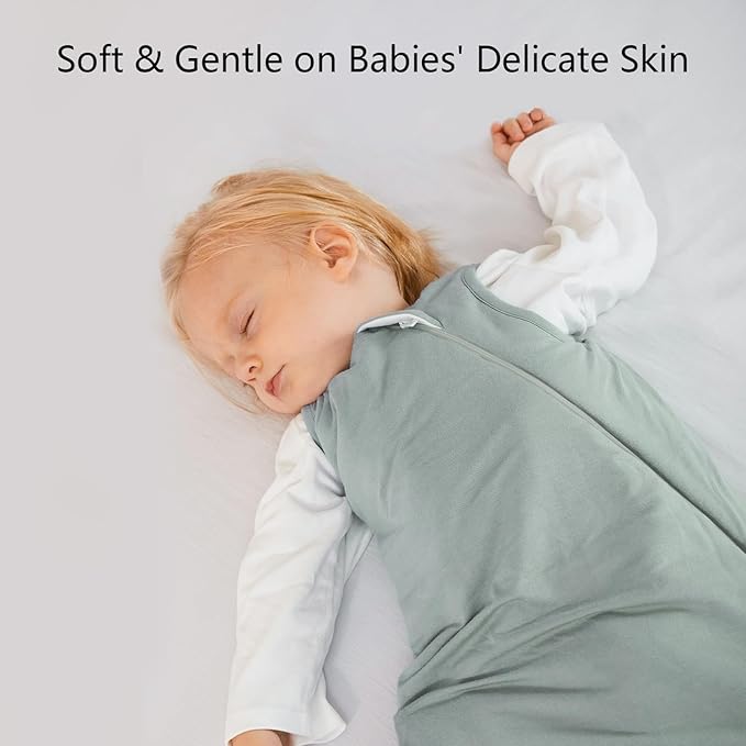 Rayon Made from Bamboo Sleep Sack 12-18 Months 2.5 Tog Winter Warm Ultra Soft Baby Wearable Blanket Toddler Sleep Sack for Babies Unisex Girl Boy 2-Way Zipper Quilted Thick Baby Sleeping Bag