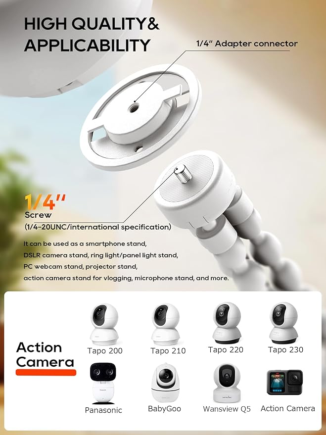 Tripod Baby Monitor Mount-White(2pcs)