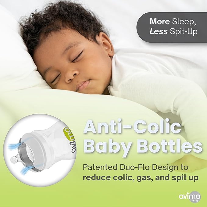 Anti Colic Baby Bottle Starter Set - 22 Pieces, Medium & Slow Flow Nipples, Infant Pacifiers, Formula Dispensers & More - Baby Bottle Sets for Newborn 0-6 Months