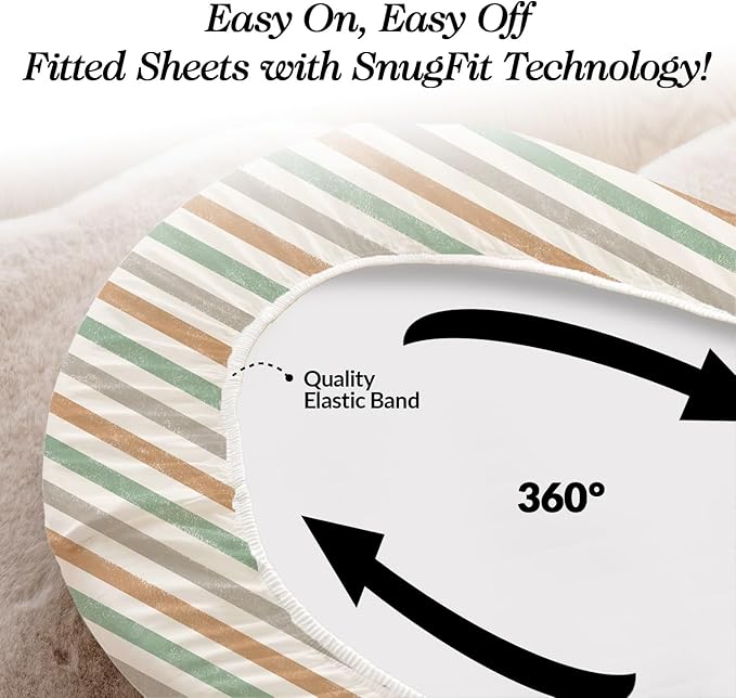 100% Organic Cotton Bassinet Sheets 3-Pack - Fits Baby Delight, Halo Bassinest Swivel Sleeper, Graco & Chicco Bassinet Mattress - Breathable Fitted Bedside Sleeper Sheets for Girls & Boys (33"x17")