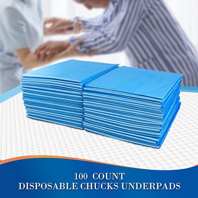 SOFYFINE 300 Count Chucks Pads Disposable 23"x36", Leakproof Adults Incontinence Bed Pads, Waterproof Underpads for Elderly, Extra Large Puppy Pee Pad, Baby Changing Liner