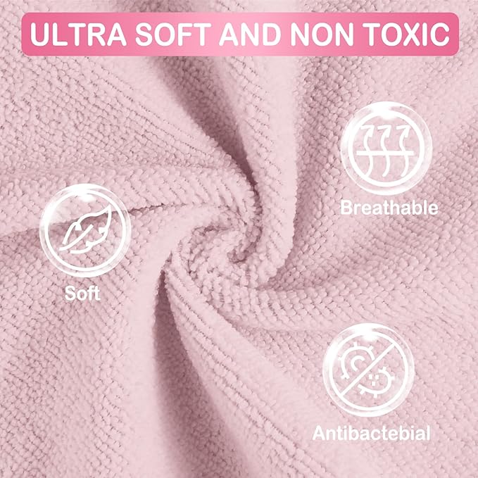 Baby Washcloths, 24Pack Baby Wash Cloths Extra Soft & Ultra Absorbent, Baby Towels and Washcloths Face Towels for Unisex Boys Girls Body, Washclothes Gentle on Sensitive Skin, 9x9 Mermaid